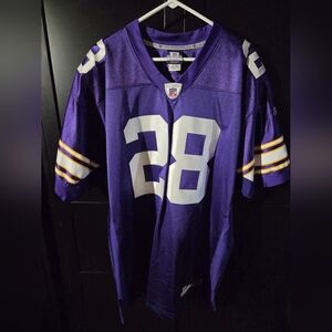 Minnesota Vikings Adrian Peterson Reebok Throwback Jersey Number 28 Mens 52 XXL